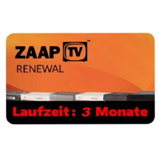 ZaapTV HD409N, HD509N, HD509NII, CLOODTV, X, HD609N - Arabisches Senderpaket - 3 Monate Verl&auml;ngerung