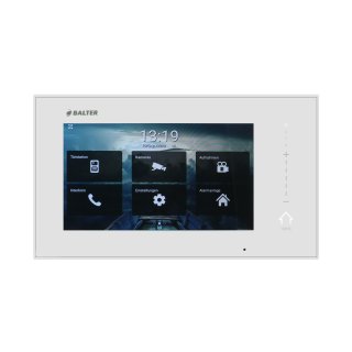 BALTER ERA 7&quot; IP WiFi Touchscreen HD Monitor 2-Draht IP BUS Weiss iOS + Android App