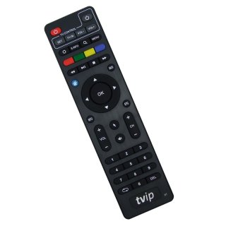Fernbedienung f&uuml;r TVIP IPTV Boxen v.4xx v.5xx v.6xx mit Bluetooth Funktion Schwarz