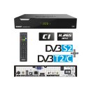 Edision PICCOLLO 3in1 S2+T2/C Combo Receiver H.265/HEVC DVB-S2,DVB-T2,DVB-C) CI Full HD USB schwarz