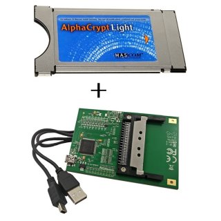 AlphaCrypt Light Modul Ver R2.2 + HMP USB CI Programmer Bundle One4All