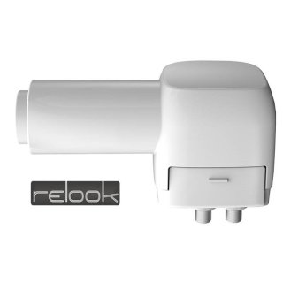 Relook Easyconnect Twin LNB Slim Feed Rocket 0,1 dB HD HDTV 3D Vario