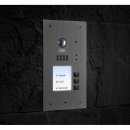 BALTER EVIDA Silver RFID Edelstahl-T&uuml;rstation f&uuml;r 3 Teilnehmer, 2-Draht BUS Technologie (Video / Audio / Strom), 170&deg; Ultra-Weitwinkelkamera